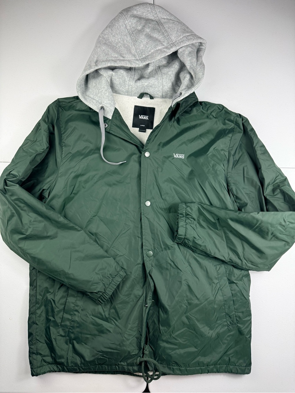 Vans Men's Forest Green Hooded Coach Jacket